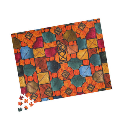 Colorful Geometric Puzzle - Modern Art Jigsaw Game Puzzle The Puzzle Chest