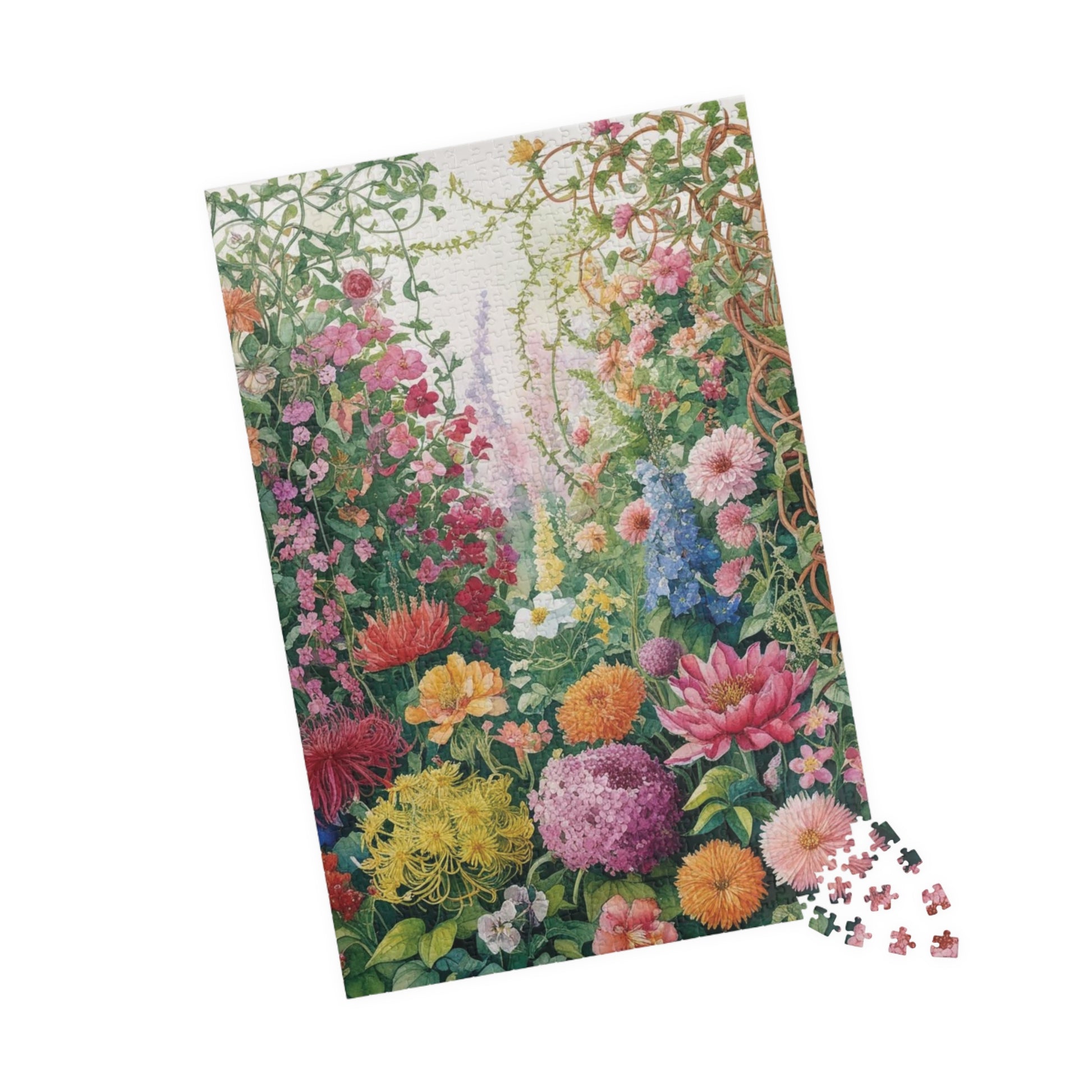 Wildflowers and Vines Puzzle, Garden Flowers Jigsaw, Floral Nature Themed Tabletop Game, 110-1014 Piece Botanical Art, Fun Family Activity Puzzle The Puzzle Chest