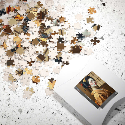 Jigsaw Puzzle, Geisha in Japanese House Design, 110 252 520 1014-piece, Meditation Game, Mind Challenge, Indoor Activity, Staycation Fun, Puzzle The Puzzle Chest