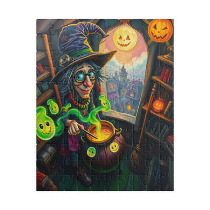 Witches Wild Workshop Jigsaw Puzzle - Halloween Witch, 110-520 Piece Spooky Fun Family Activity, Perfect for Birthday Gift for Puzzle Lover