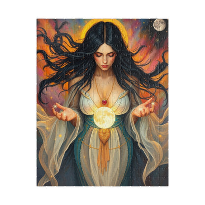 Mythical Moon Goddess Puzzle, 110-1014 Piece Jigsaw Game, Mindful Family Entertainment or Solo Fun, Perfect Gift for Puzzle Fantasy Lover