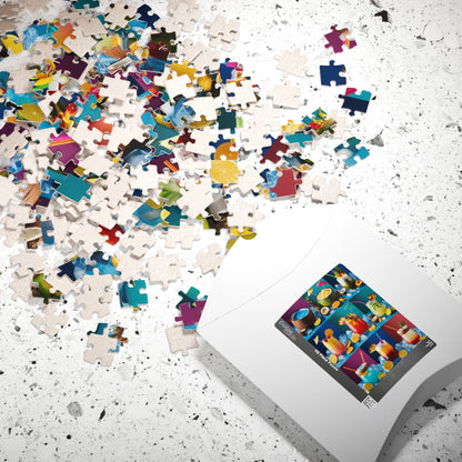 Tropical Drink Collage Puzzle, Relaxing Jigsaw Game for Adults, Solo Fun Quiet Leisure Activity, Colorful Cocktails Gift for Puzzle Lovers Puzzle The Puzzle Chest