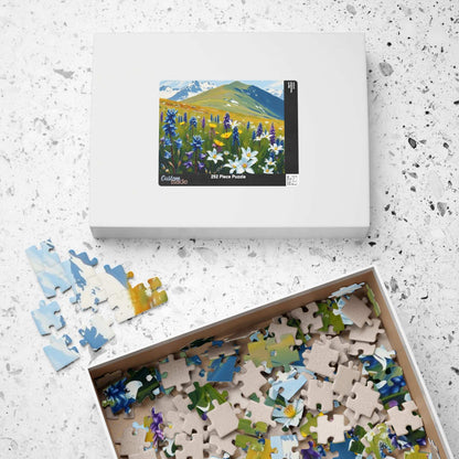 Floral Landscape Puzzle - Nature Themed Jigsaw Game for Adults, Indoor Home Activity, Family or Solo Fun, Best Gift for Puzzle Lover Art Fan Puzzle The Puzzle Chest