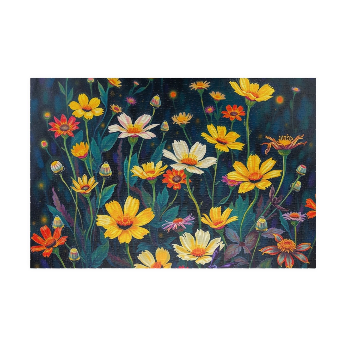 Floral Vibrance Puzzle, Flower Jigsaw Puzzle for Adults, Mindfulness Puzzle Game, Family Fun or Solo Activity, Unique Holiday Birthday Gift 1014 pcs (Horizontal) Puzzle The Puzzle Chest
