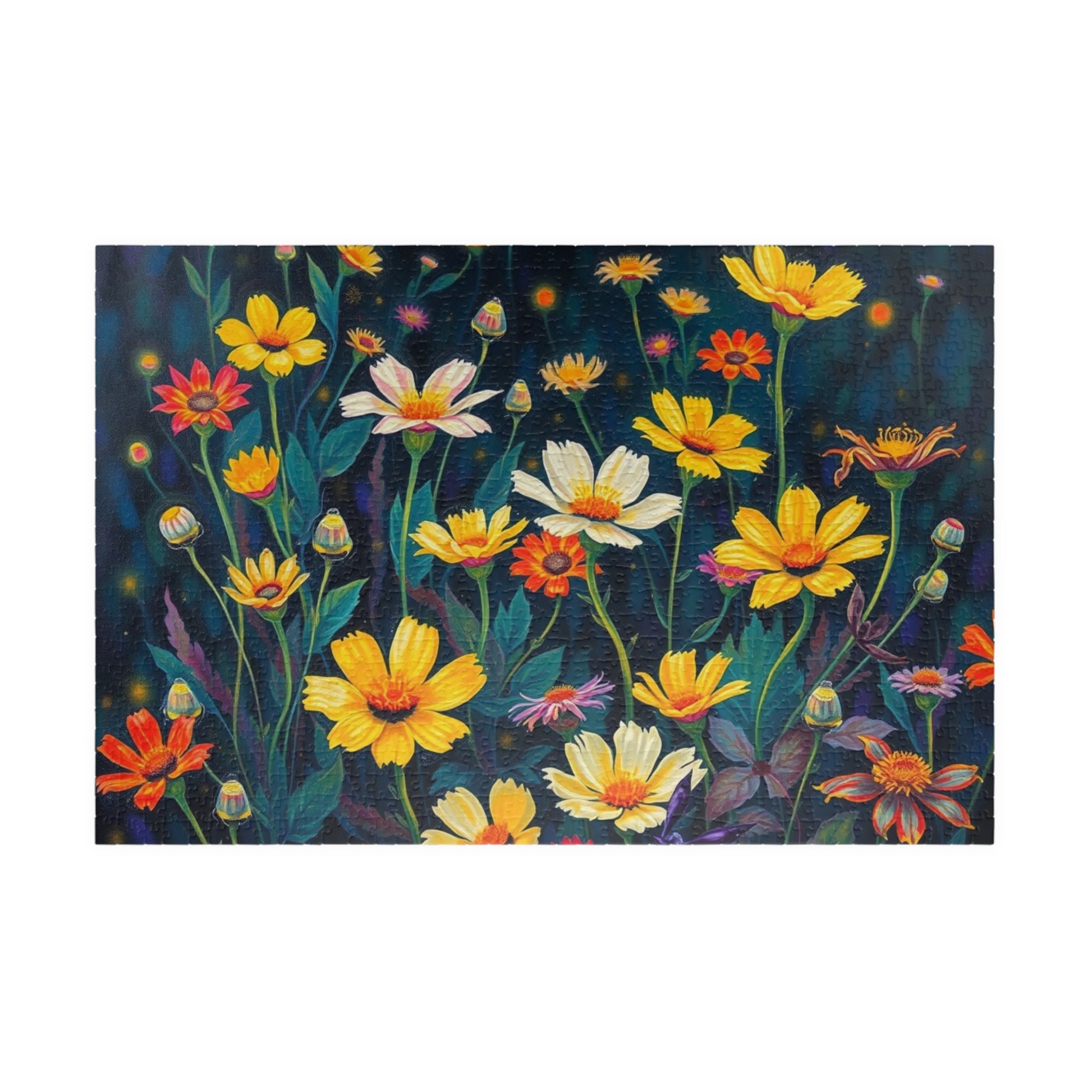 Floral Vibrance Puzzle, Flower Jigsaw Puzzle for Adults, Mindfulness Puzzle Game, Family Fun or Solo Activity, Unique Holiday Birthday Gift 1014 pcs (Horizontal) Puzzle The Puzzle Chest
