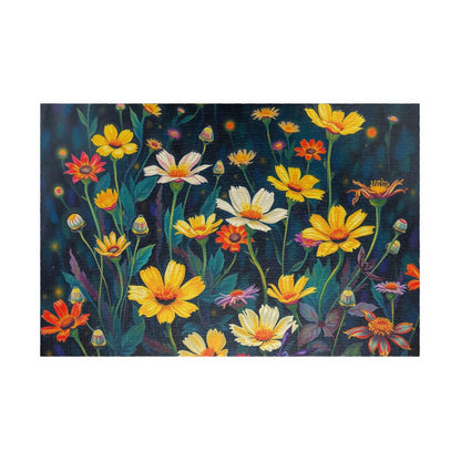 Floral Vibrance Puzzle, Flower Jigsaw Puzzle for Adults, Mindfulness Puzzle Game, Family Fun or Solo Activity, Unique Holiday Birthday Gift 1014 pcs (Horizontal) Puzzle The Puzzle Chest