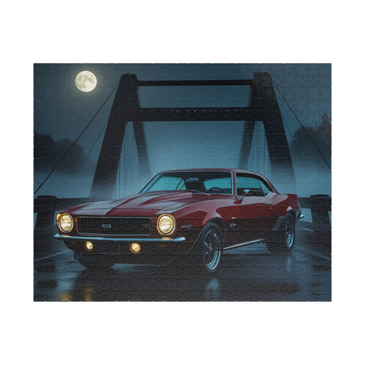Vintage Car Puzzle - 1967 Chevrolet Camaro Retro Auto Jigsaw Game, Classic Car Enthusiast Gift, 110-1014 Piece, Home Decor, Family Night Fun 520 pcs (Horizontal) Puzzle The Puzzle Chest