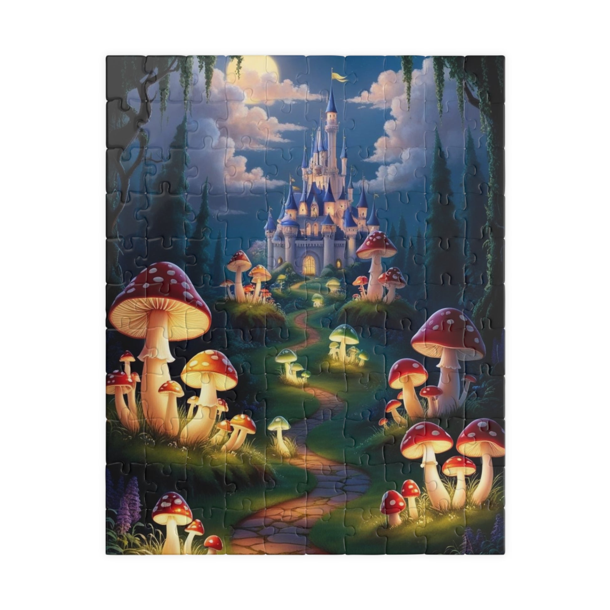 Fantasy Mushroom Castle Puzzle, Enchanting 110-1014 pieces, Perfect for Family Game Night, Ideal Gift for Puzzle Lovers 110 pcs (Vertical) Puzzle The Puzzle Chest