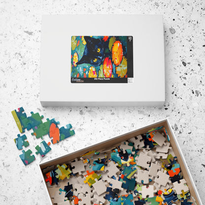 Water Lily Cat Jigsaw Puzzle, 110-1014 Piece Fun Gift for Cat Lovers, Family or Solo Activity, Home Décor, Brain Teaser