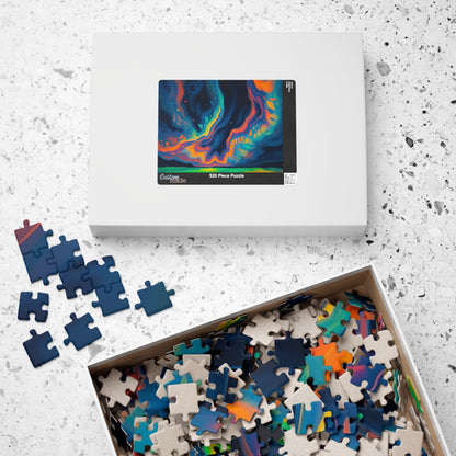 Vibrant Abstract Jigsaw Puzzle, Fun Family Indoor Activity, Gift for Kids and Adults, Puzzle Lovers Gift for Friends Puzzle The Puzzle Chest
