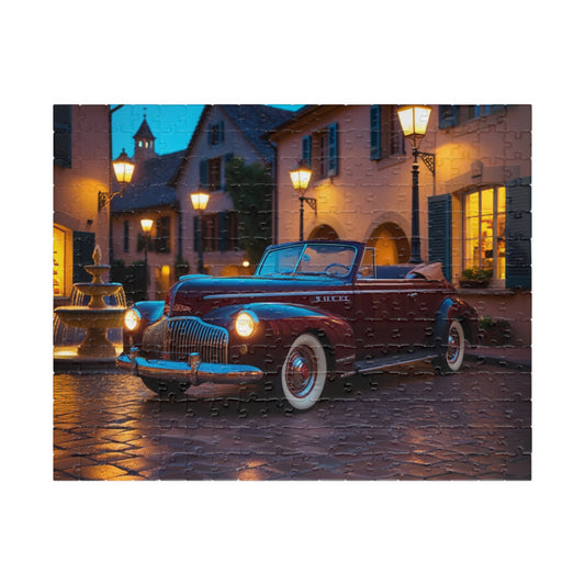 Vintage Car Puzzle, Classic 1940 Buick Super 8 Convertible, Nostalgic Adult Jigsaw, Perfect Gift for Car Enthusiasts, Family Fun Activity 252 pcs (Horizontal) Puzzle The Puzzle Chest