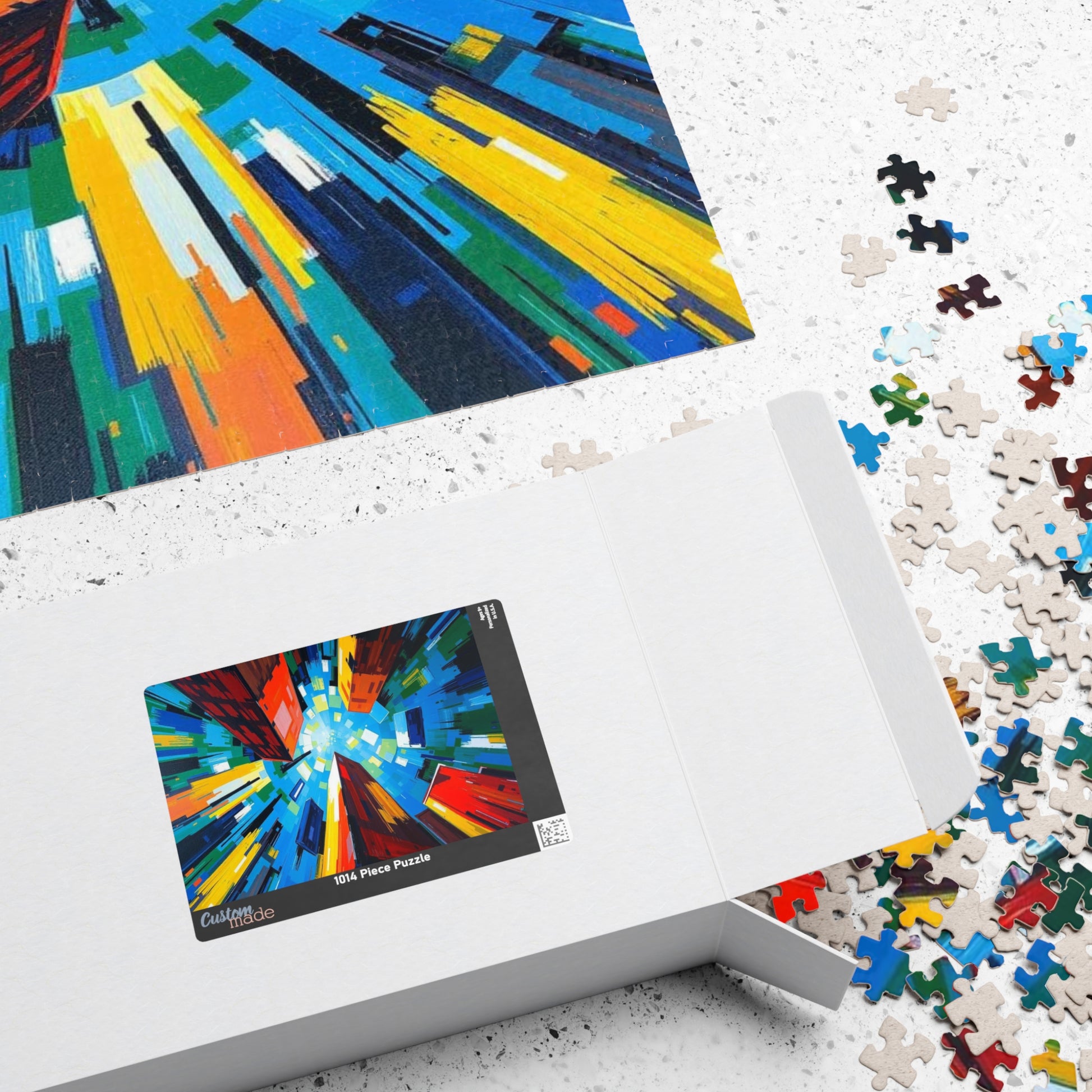 Colorful Cityscape Puzzle - Abstract Jigsaw Game for Fun Family Activity, Gift for Friend, Home Entertainment, Game Night Essential Puzzle The Puzzle Chest