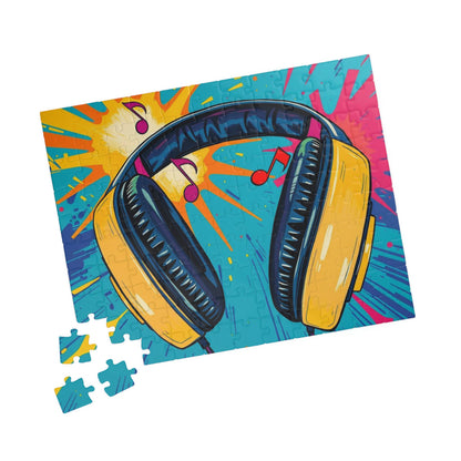 Colorful Music Headphones Puzzle - Pop Art Jigsaw Puzzle for Adult Home Entertainment, Fun Gift for Music Lovers, Birthday Gift for Friends Puzzle The Puzzle Chest