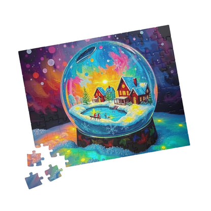 Snow Globe World Jigsaw Puzzle, Winter Gift for Family Game Night, Holiday Fun, or Cozy Nights In, Seasonal Brain Teaser 110-1014 Pieces