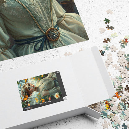 Steampunk Jigsaw Puzzle - Mechanical Butterfly and Woman in Greenhouse, 110 252 520 1014-Piece, Fun Family Activity, Unique Puzzle Lover Gift Puzzle The Puzzle Chest