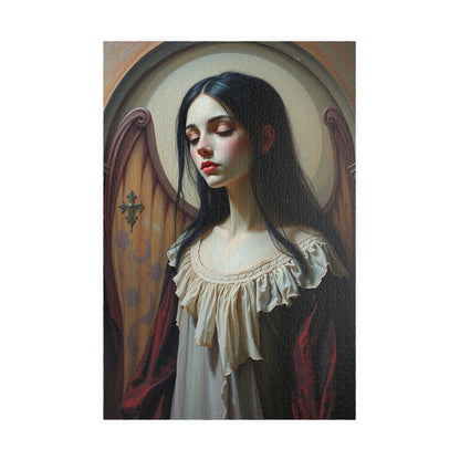 Artistic Portrait Puzzle, Unique Jigsaw Puzzle for Adults, Perfect Gift for Gothic Art Lover and Puzzle Enthusiast, Mindfulness Activity 1014 pcs (Vertical) Puzzle The Puzzle Chest