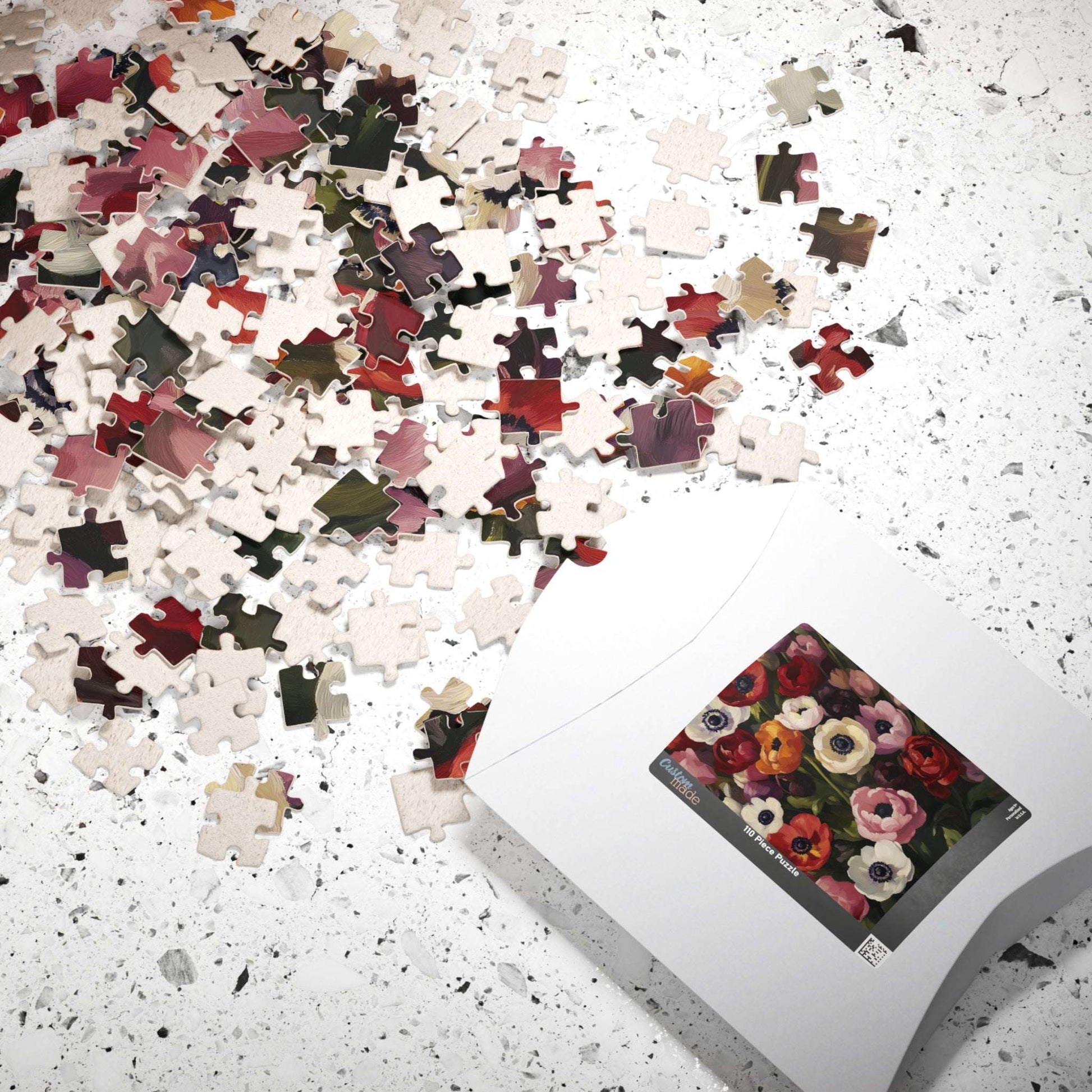 Anemone Floral Illustration Puzzle | Flower Jigsaw 110-1014 Pieces
