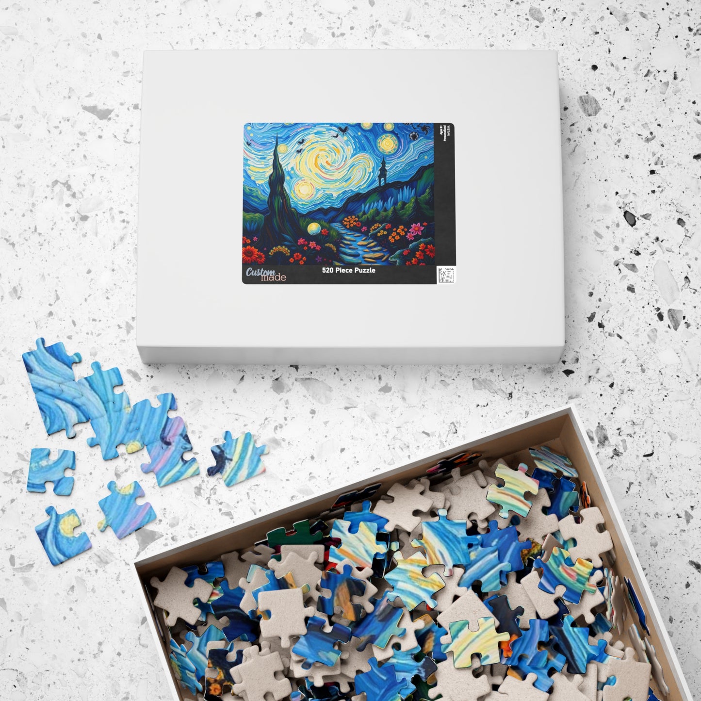 Starry Night Jigsaw Puzzle, Colorful 110-1014 Piece Puzzle for Art Lover, Family Game Night, Home Entertainment, Gift for Puzzle Enthusiasts Puzzle The Puzzle Chest