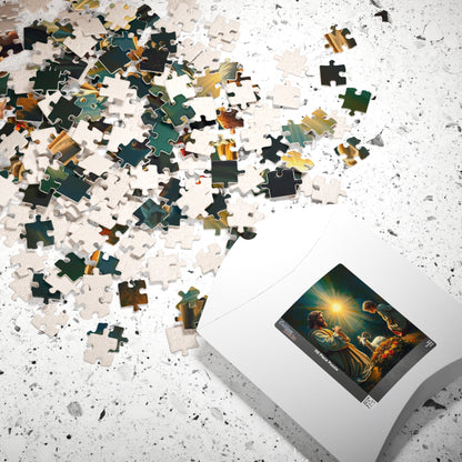 Abraham and Isaac Puzzle, Religious Jigsaw Game for Adults, Family or Solo Fun, Spiritual Artwork, Christian Gift for Puzzle Lover Puzzle The Puzzle Chest