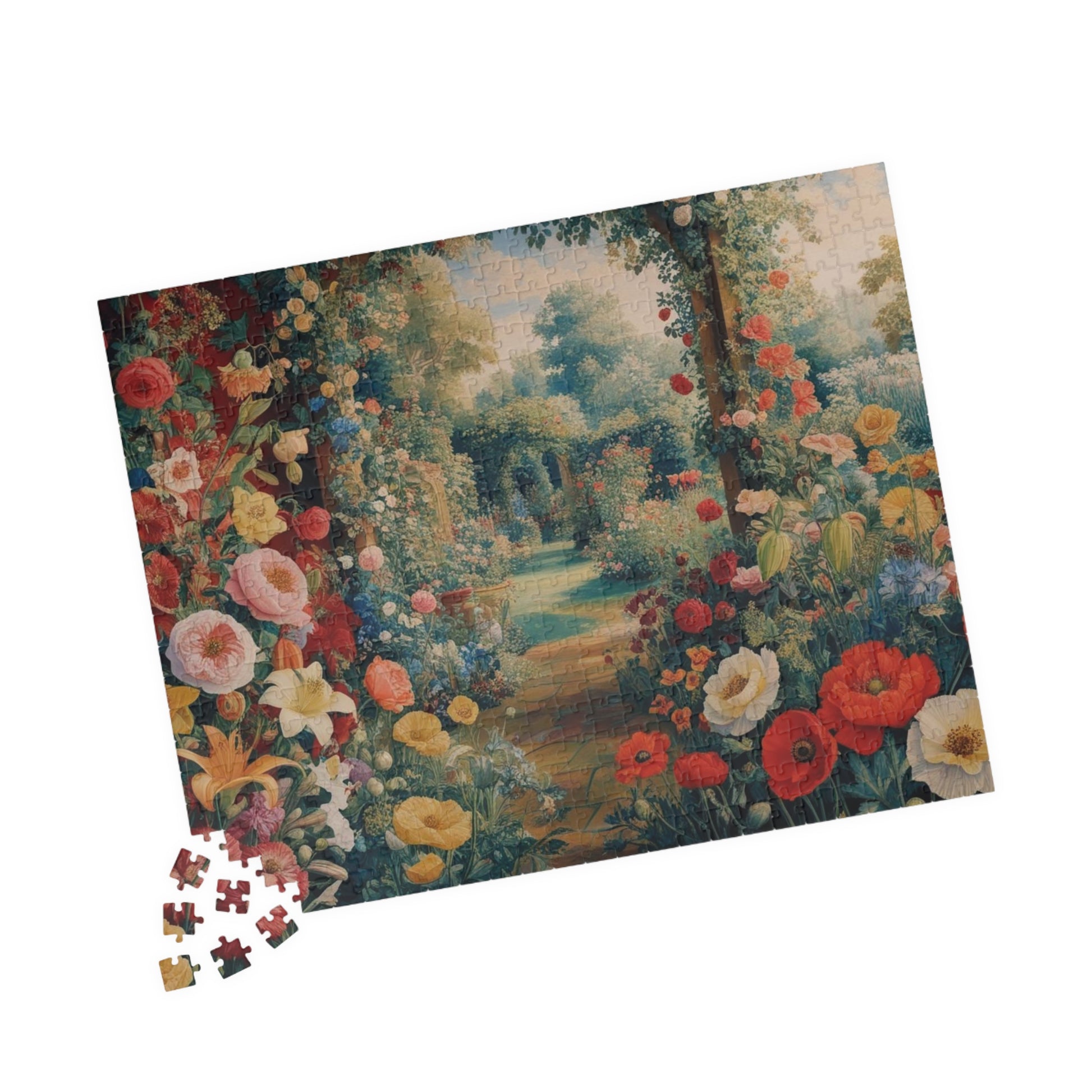 Florals Garden Puzzle | 110, 252, 520, 1014-pieces Flower Jigsaw Game | Perfect Gift for Nature Lovers, Family Fun Night, Relaxation Puzzle The Puzzle Chest