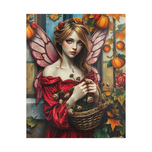 Melancholy Fairy Jigsaw Puzzle - Autumnal Backdrop, 110-1014 Piece Fantasy Artwork for Family Fun, Gift for Puzzle Lover, Unique Home Decor