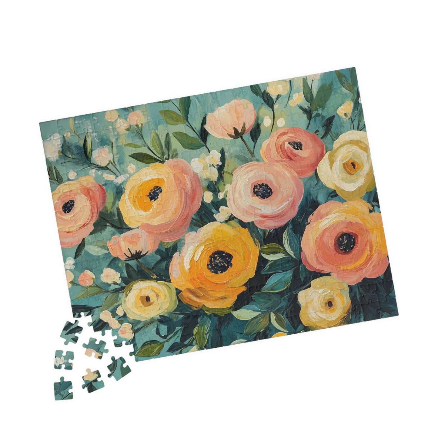 Floral Ranunculus Jigsaw Puzzle — Spring Flower Puzzle