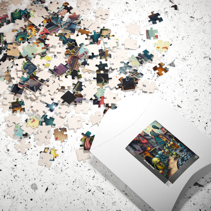 Midnight Parade Monster Puzzle, 110, 252, 520-piece Jigsaw for Fun Home Activity, Unique Gift for Adults, Family Game Night, Halloween