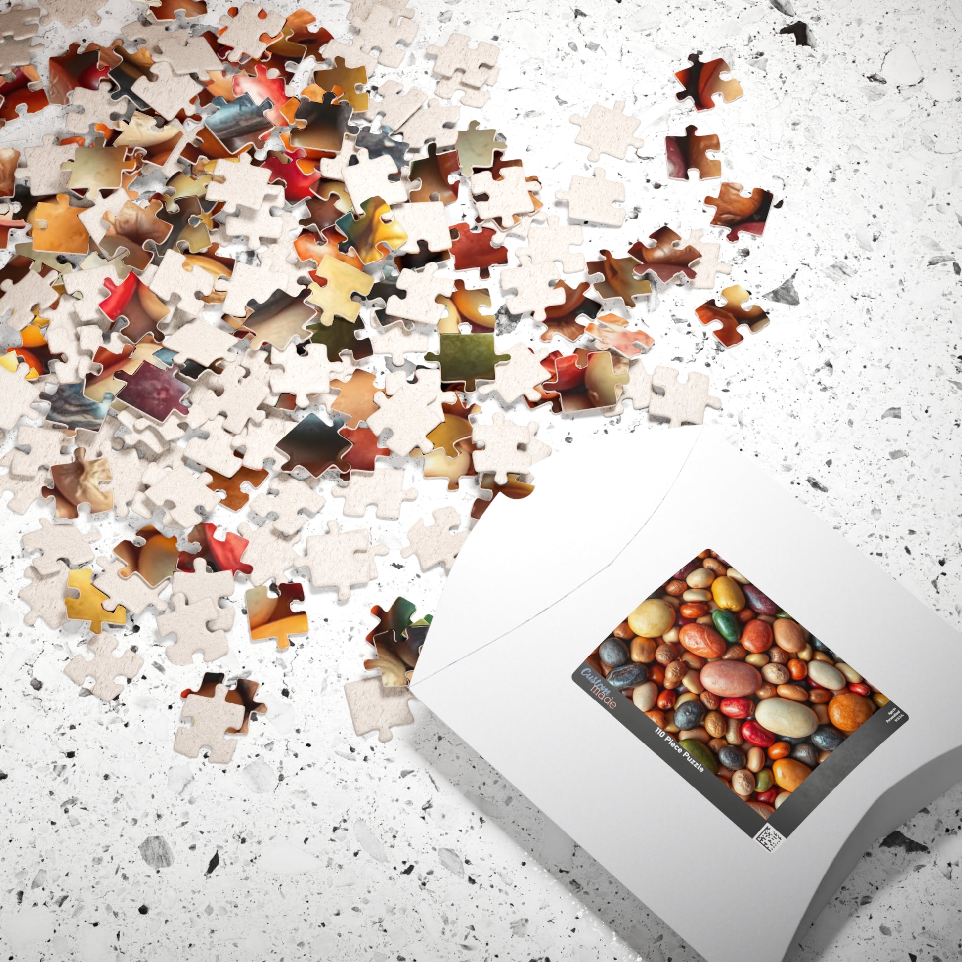 Chaotic Bean Puzzle - Jigsaw Collage, Fun Family Activity, Gift for Art Lovers, Classroom Game, Holiday Entertainment, Creative Hobby Puzzle The Puzzle Chest