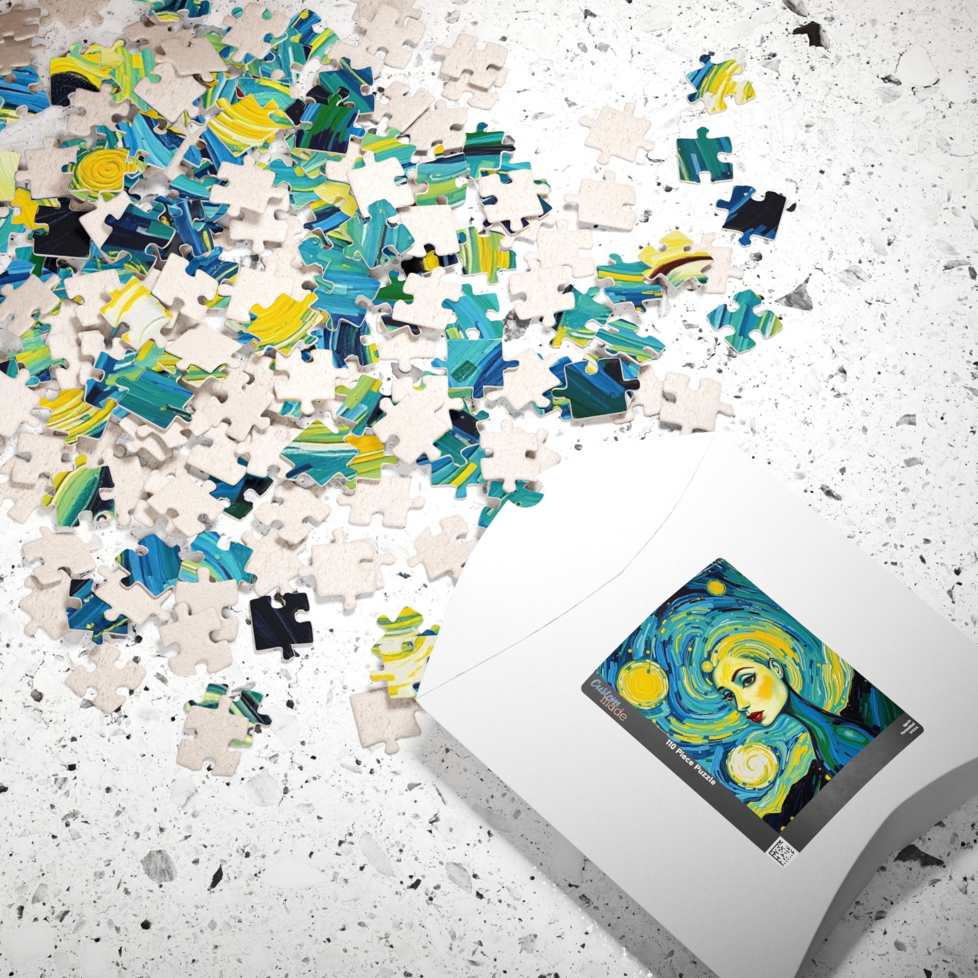 Artistic Woman-themed Puzzle, Colorful Abstract Puzzle for Art Lovers Puzzle The Puzzle Chest