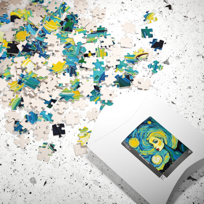 Artistic Woman-themed Puzzle, Colorful Abstract Puzzle for Art Lovers Puzzle The Puzzle Chest