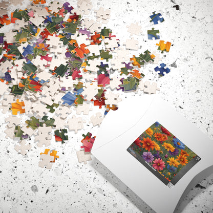Wildflower Rainbow Jigsaw Puzzle, 110-1014 Piece, Gradient Flowers Meadow, Artistic Puzzle Game, Floral Gift, Colorful Adult Puzzle Puzzle The Puzzle Chest