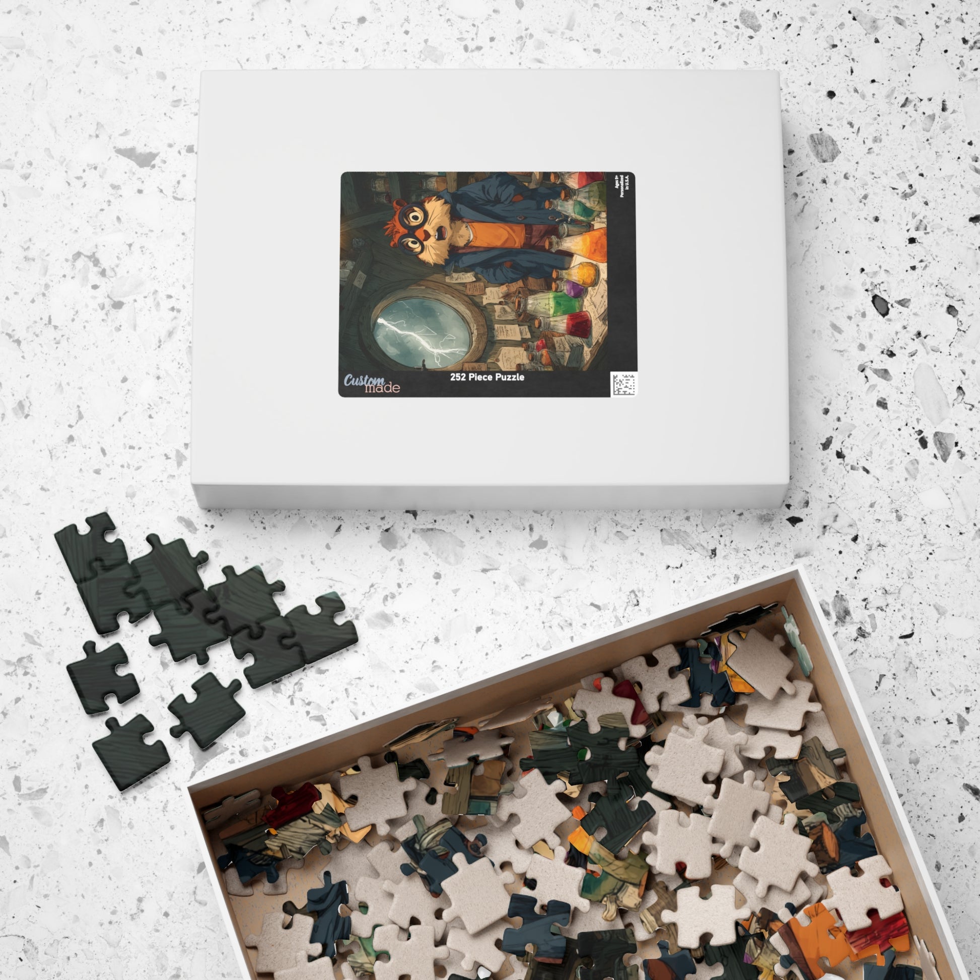 Squirrel Scientist Jigsaw Puzzle - Animal Science-Themed Puzzle, Perfect Gift for Kids, Family Game Night Puzzle The Puzzle Chest