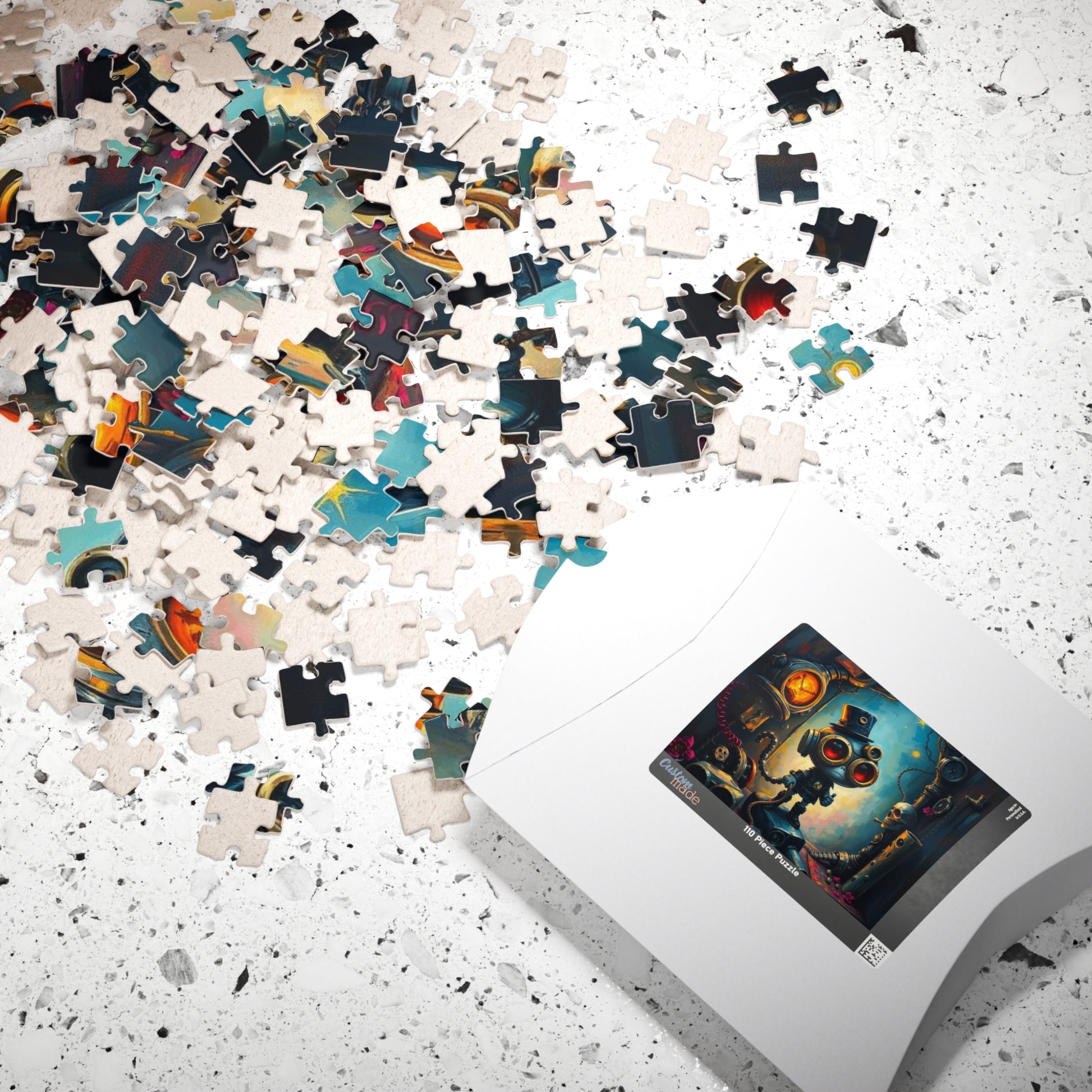 Whimsical Steampunk Jigsaw Puzzle, Unique Birthday Holiday Gift, Family Fun Game Night, Quiet Home Entertainment, Puzzle Lover Puzzle The Puzzle Chest