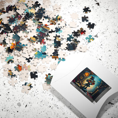 Whimsical Steampunk Jigsaw Puzzle, Unique Birthday Holiday Gift, Family Fun Game Night, Quiet Home Entertainment, Puzzle Lover Puzzle The Puzzle Chest