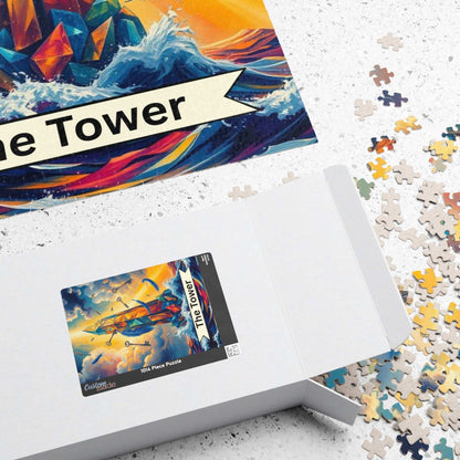The Tower Jigsaw Puzzle - Tarot Style Game for Family Fun, Holiday Birthday Gift for Puzzle Lovers, Home Decor Activity, Mindfulness Puzzle The Puzzle Chest