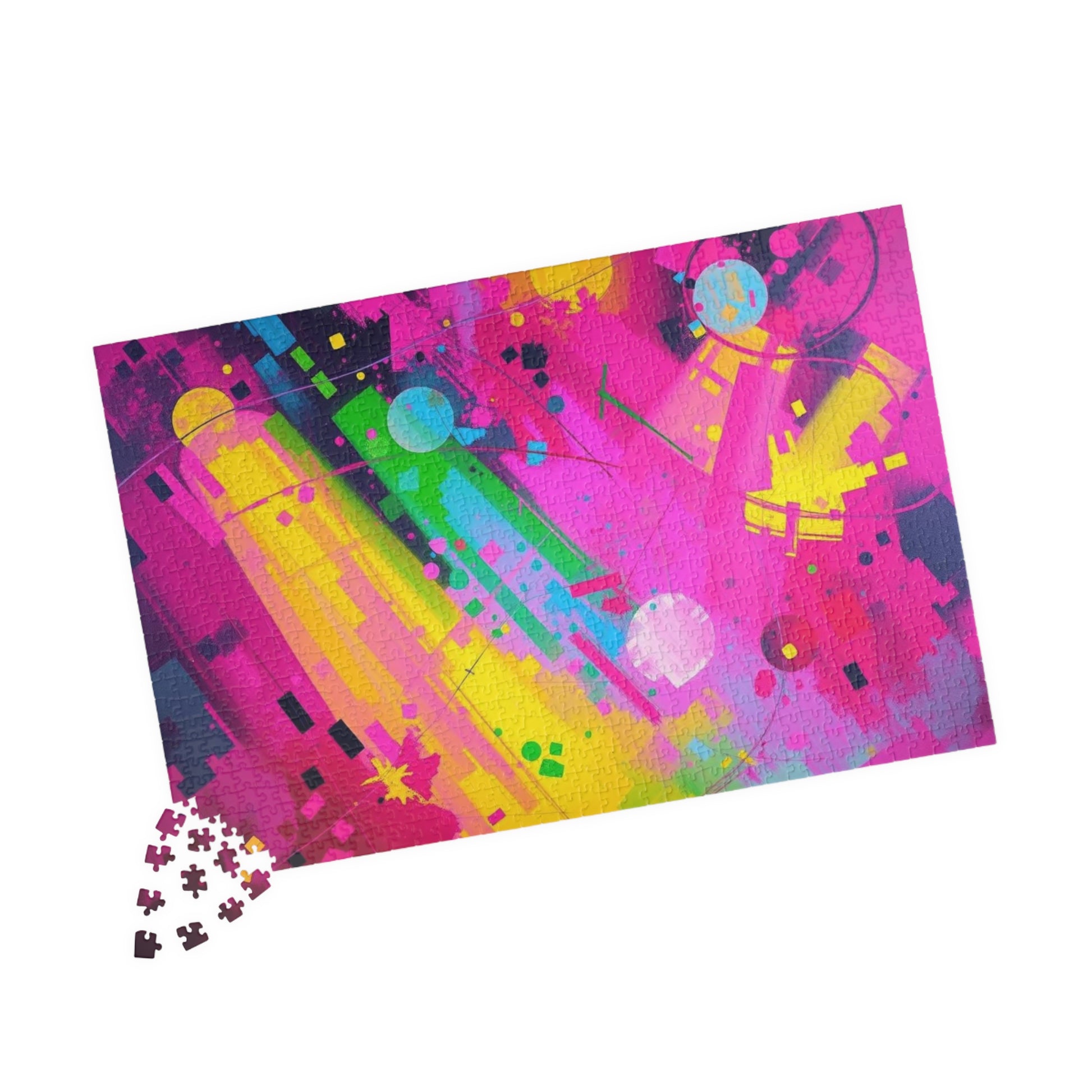 Vibrant Abstract Puzzle - Colorful Jigsaw Game for Adults Puzzle The Puzzle Chest