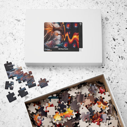 Lava Garden Puzzle, Trippy Fantasy Alien Landscape Jigsaw, Unique Surreal Art, 110 252 1014-Piece Adult Challenging Puzzle Lover Gift, Hobby Puzzle The Puzzle Chest