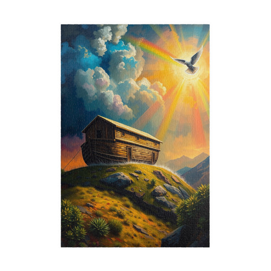 Scenic Art Puzzle - Rainbow Noah's Ark Design | 110, 252, 520, 1014-piece | Great for Family Game Night, Religious Gifts, Home Entertainment