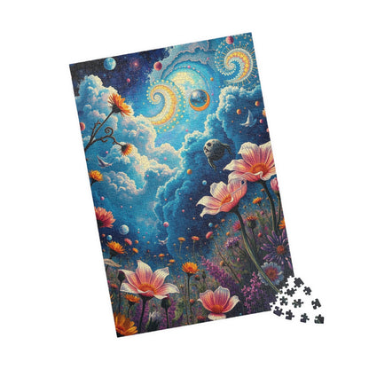 Mystical Floral Puzzle, 1000-piece, Relaxing Home Activity, Perfect Gift for Nature Lovers, Family Fun, Mindfulness Activity, Brain Teaser Puzzle The Puzzle Chest
