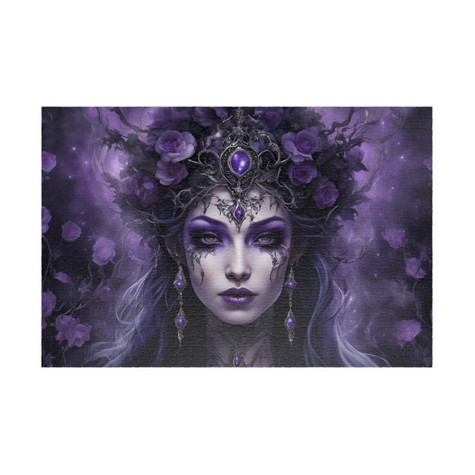 Fairy Queen Gothic Jigsaw Puzzle, 110 252 520 1014-Piece Gifted Unique Game for Adults, Gift Idea for Fantasy Lovers and Puzzle Enthusiasts 1014 pcs (Horizontal) Puzzle The Puzzle Chest