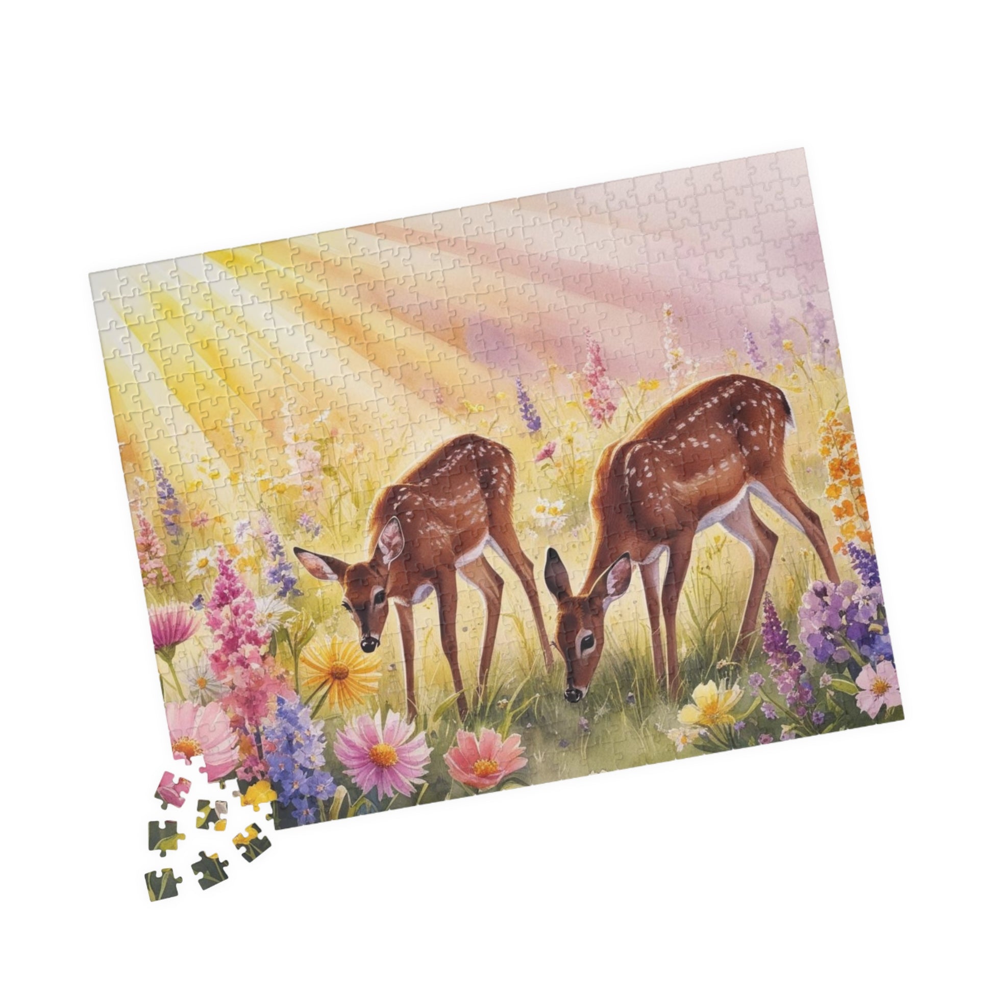 Enchanting Deer Jigsaw Puzzle - 110, 252, 520 & 1014-Piece, Wildlife Theme Nature Lovers Gift for All Occasions, Family Game Night Brain Teaser Puzzle The Puzzle Chest