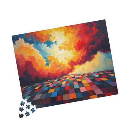 Vibrant Landscape Puzzle - Colorful Abstract Jigsaw Game for Adults, Art Puzzle Puzzle The Puzzle Chest