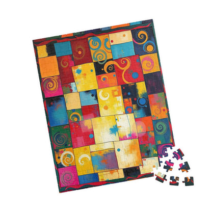Colorful Abstract Puzzle - Modern Art Tabletop Jigsaw Game Puzzle The Puzzle Chest