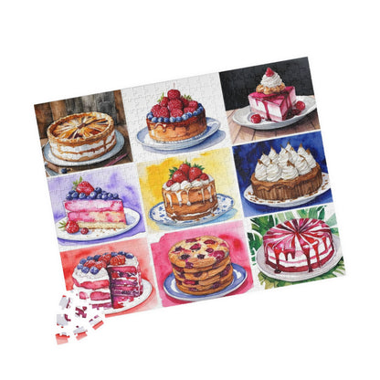 Dessert Jigsaw Puzzle for Adults - Foodie Collage, Holiday Birthday Gift for Friends, Mindful Brain Teaser, Fun Family Game Night Puzzle The Puzzle Chest
