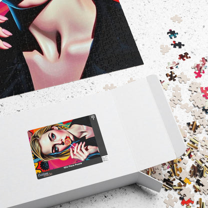 Colorful Pop Art Puzzle - Engaging Woman Portrait Jigsaw for Art Lovers, Family Game Night, Unique Gifts, Home Entertainment, Stress Relief Puzzle The Puzzle Chest