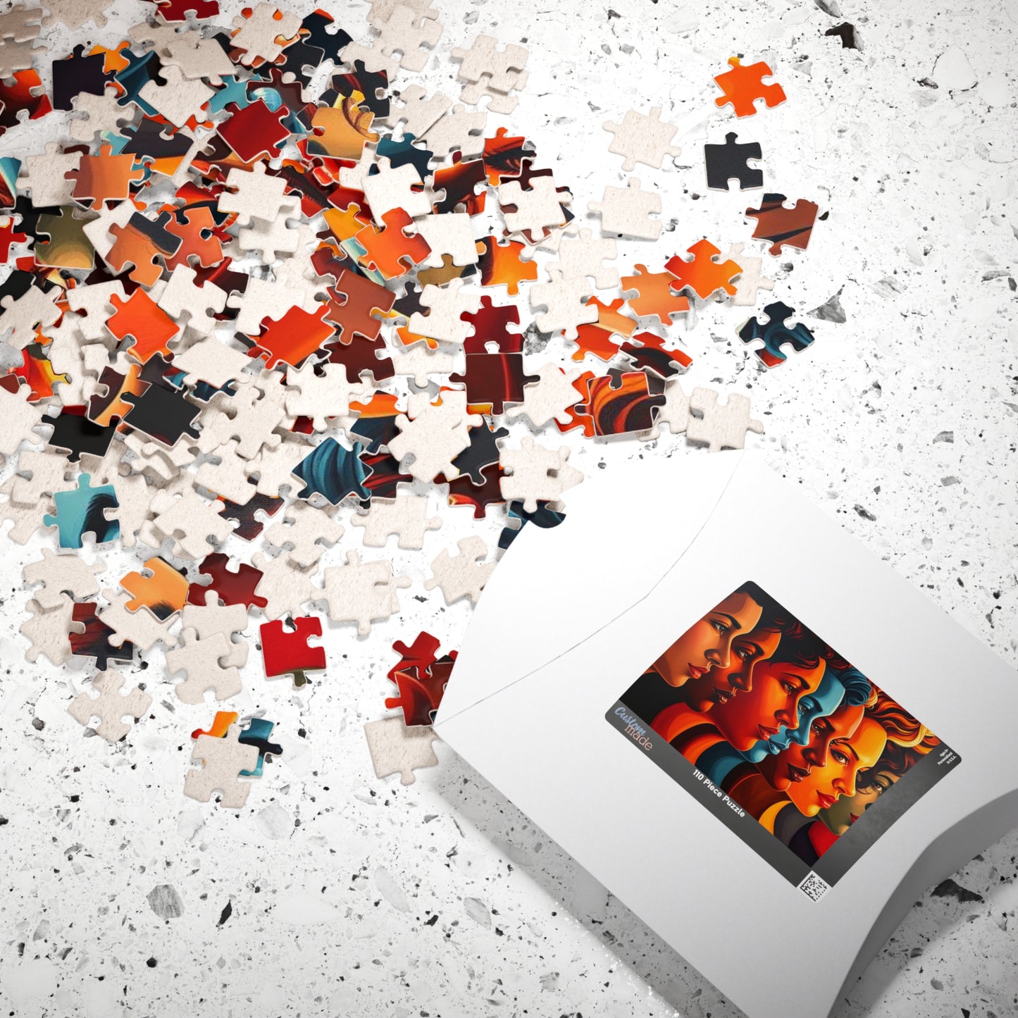 Human Tapestry Jigsaw Puzzle, Diversity Silhouette Puzzle, Face Collage Puzzle, Puzzle Lover Gift for Friend, Family Bonding, Mind Challenge Puzzle The Puzzle Chest