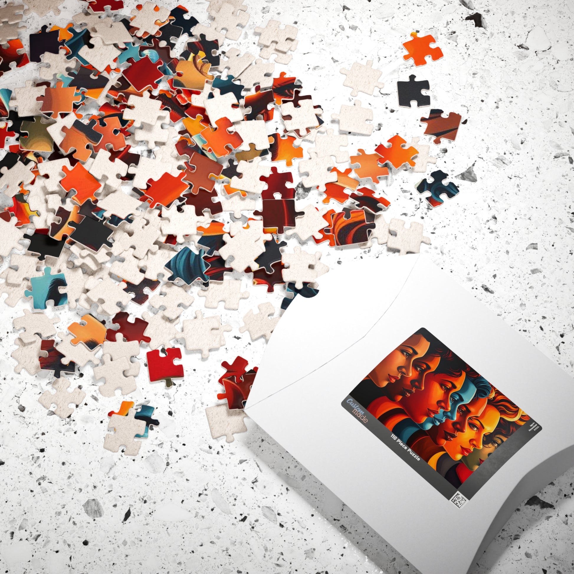 Human Tapestry Jigsaw Puzzle, Diversity Silhouette Puzzle, Face Collage Puzzle, Puzzle Lover Gift for Friend, Family Bonding, Mind Challenge Puzzle The Puzzle Chest