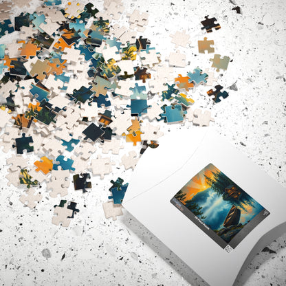 Serene Nature Scene Puzzle, 110-1014 Piece Jigsaw Puzzle, Tranquil Home Decor, Family Activity, Gift for Nature Lovers Puzzle The Puzzle Chest