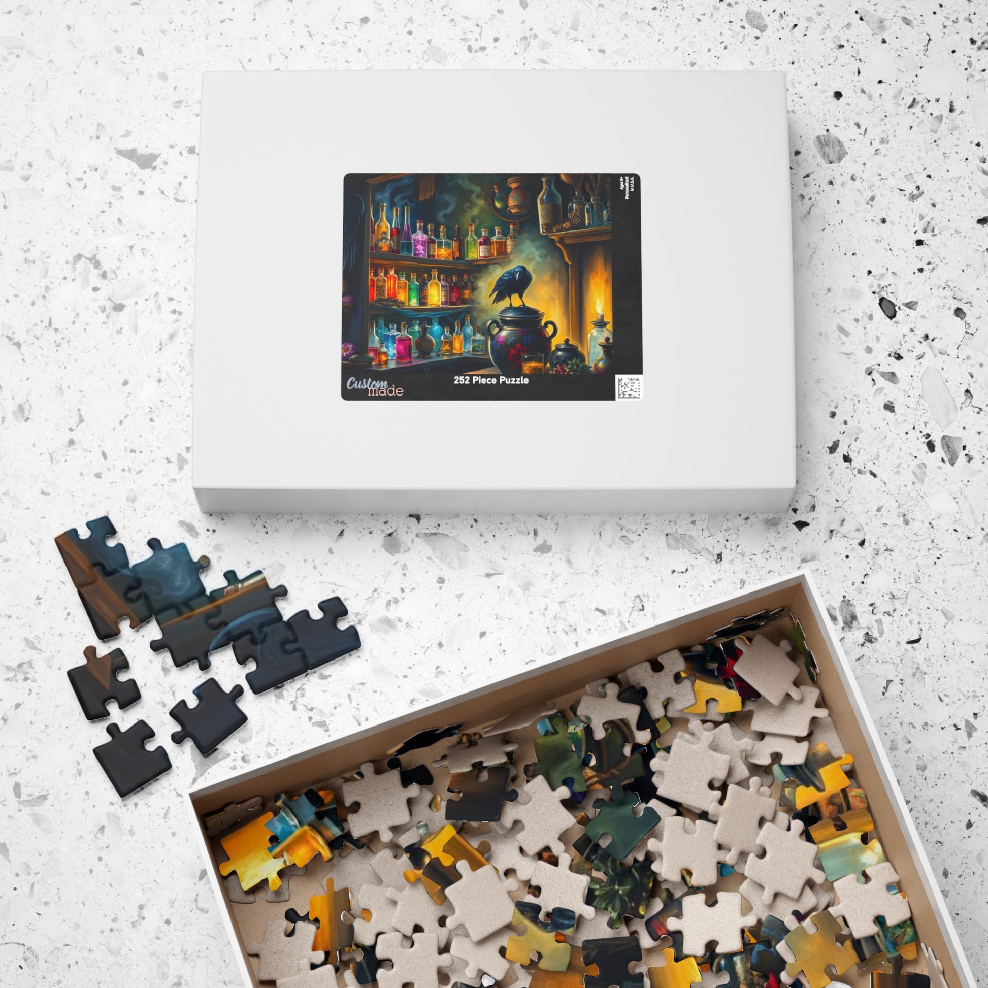 Mystical Potion Puzzle, Enchanting Jigsaw for Adults, Cozy Game Night Entertainment, Halloween Gift, Home Decor, Creative Activity The Puzzle Chest