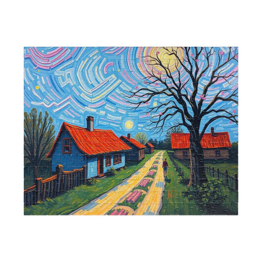 Vibrant Landscape Puzzle, Challenging Jigsaw Game, Stress Relief Activity, Family Game Night, Frameable Puzzle Artwork, Gift for Art Lovers 252 pcs (Horizontal) Puzzle The Puzzle Chest